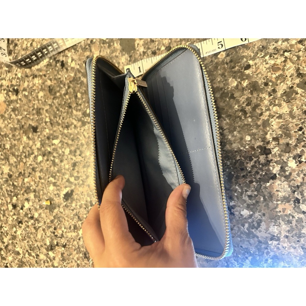 Tory Burch Robinson Mini Balloon Stripe Leather Continental Wallet - Picture 14 of 16